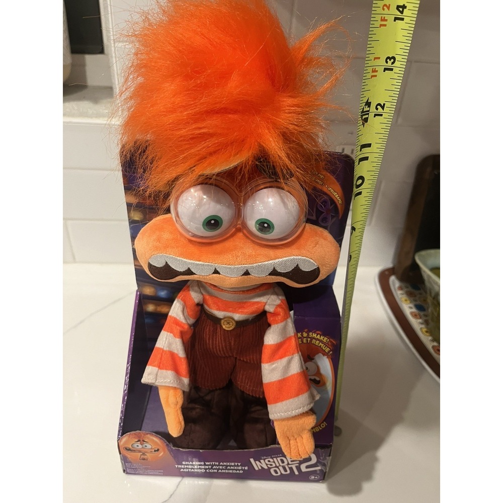 Disney and Pixar Inside Out 2 Shaking with Anxiety Plush by Just Play - New - Picture 3 of 11